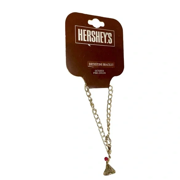 NWT Girl’s Hershey’s Birthstone Bracelet October Pink Zircon - Picture 4 of 4